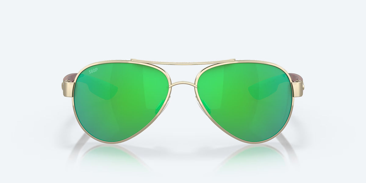 Costa Del Mar Loreto Sunglasses - Rose Gold/Green Mirror