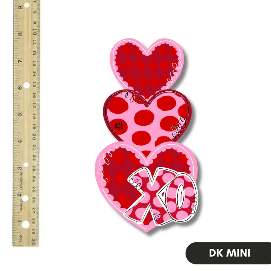 Dk Designs XO Heart Stack Mini