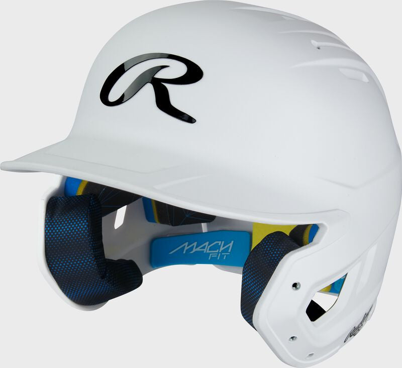 Rawlings Mach Fit Batting Helmet - White
