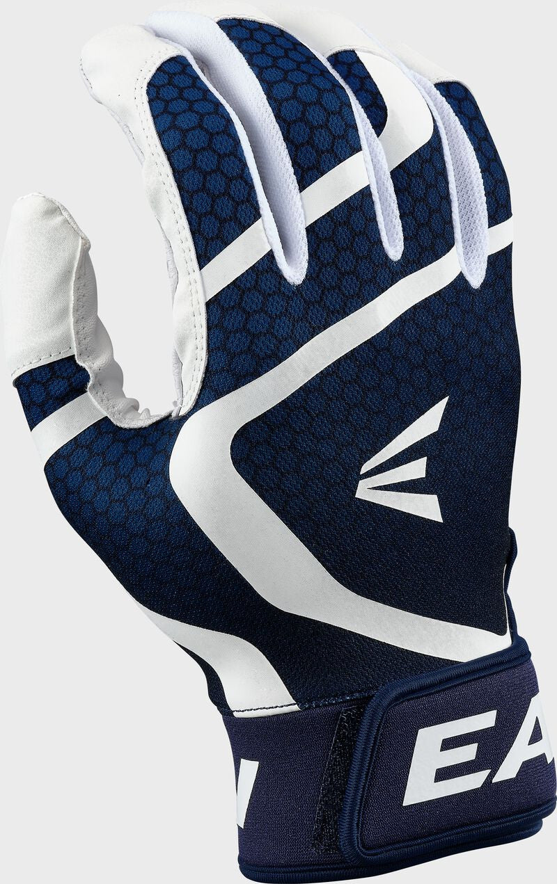 Easton MAV GT Batting Glove - White/Navy