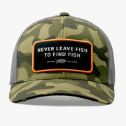 Aftco Guide Sayings Trucker Hat - Green OG Camo