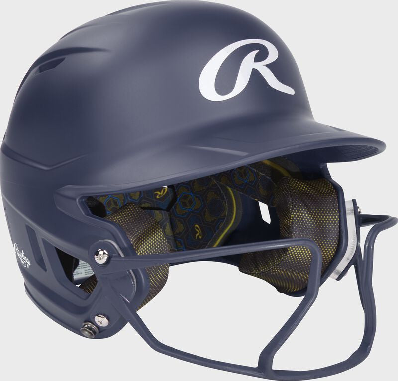 Rawlings Mach Hi-Viz Fastpitch Softball Batting Helmet - Navy