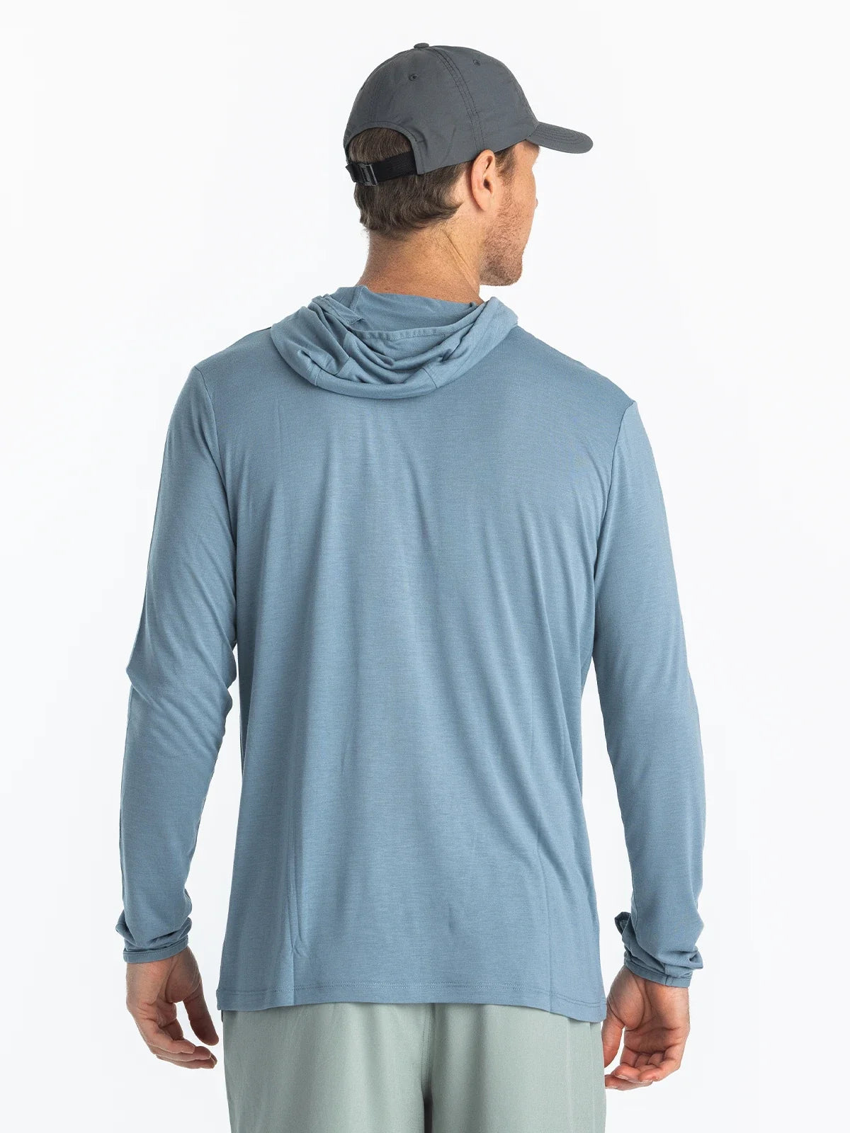 Free Fly Men's Bamboo Lightweight Hoodie - Blue Fog