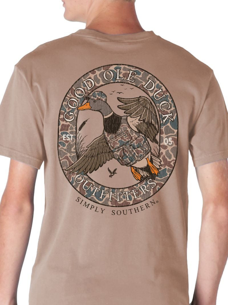 Simply Southern Men's Good Ole Duck Tee - Mahogany