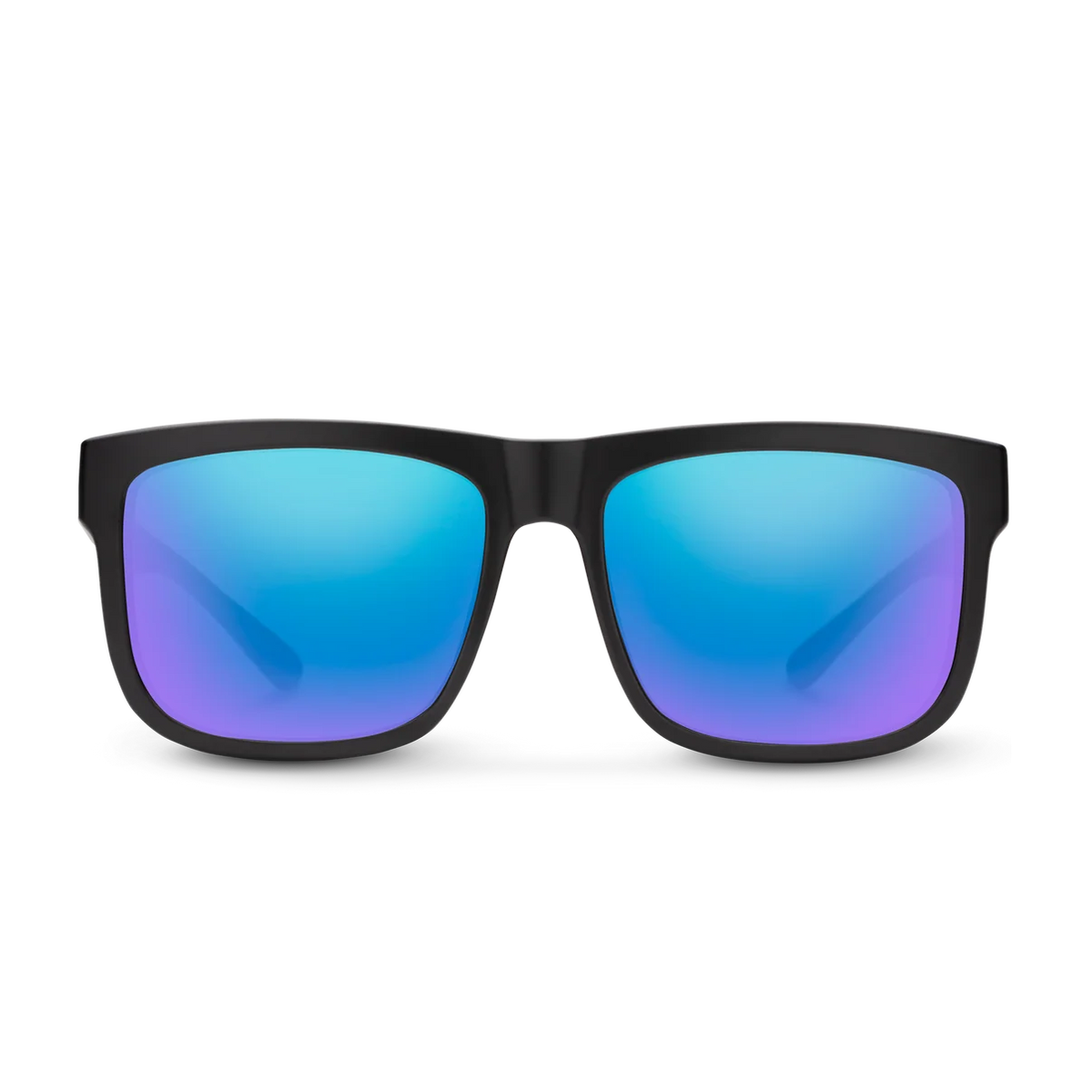 Suncloud Quiver Polarized Sunglasses - Matte Black/Blue Mirror