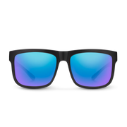 Suncloud Quiver Polarized Sunglasses - Matte Black/Blue Mirror