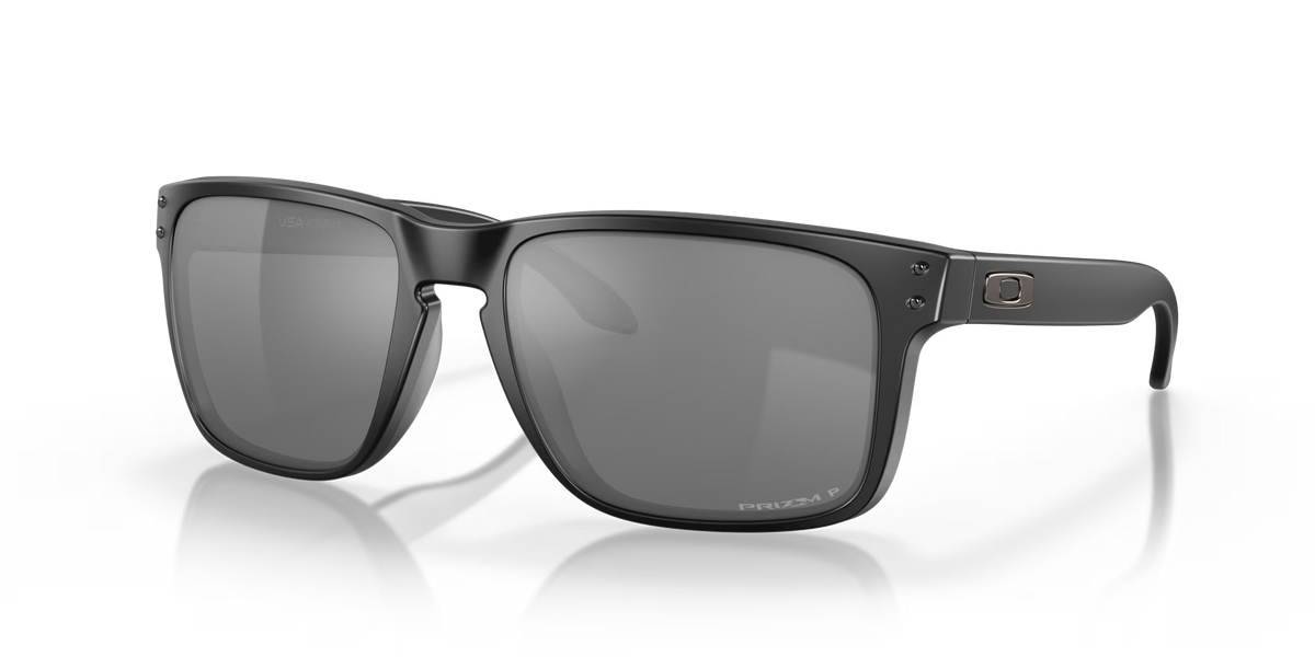 Oakley Holbrook XL Polarized Sunglasses - Matte Black/Prizm Black