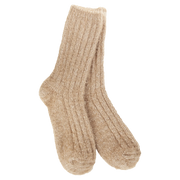 World's Softest Socks Ragg Feather Crew Socks - Mocca