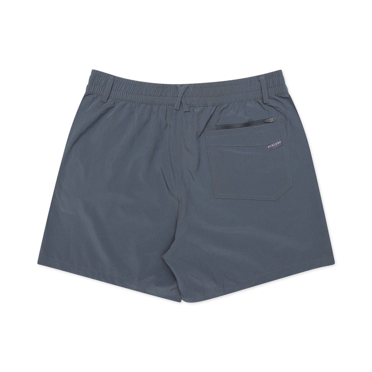 Burlebo Men's 7" Everyday Short - River Rock Grey - Classic Deer Camo Pocket
