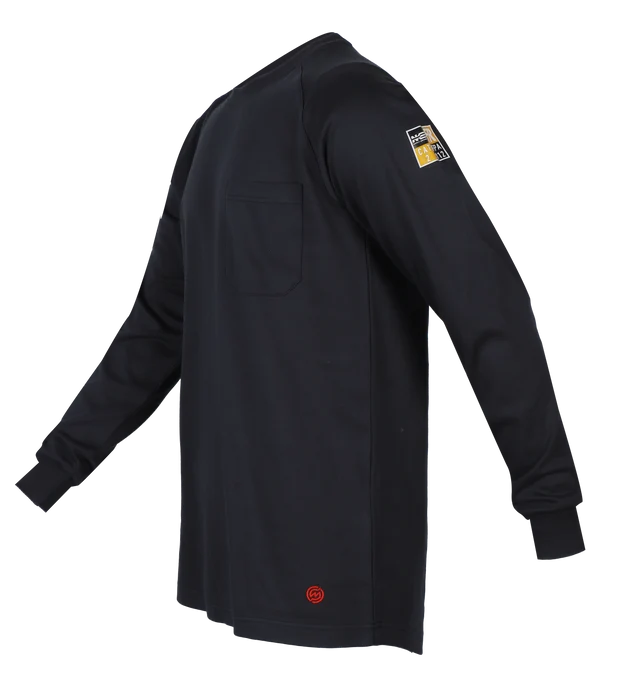 NKE Safety Apparel FR Long Sleeve Shirt - Navy