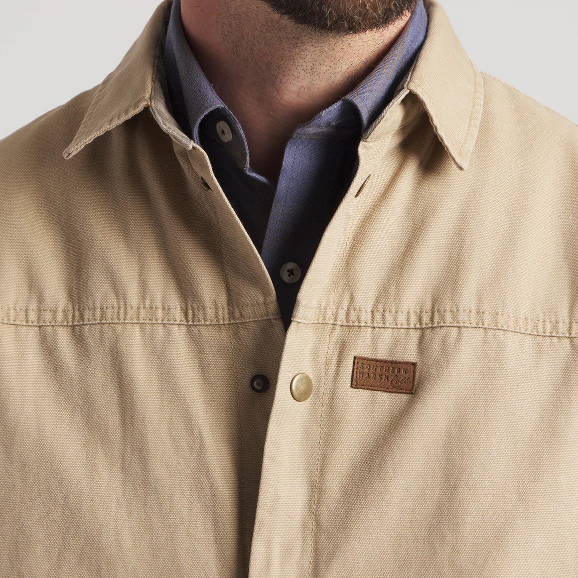 Southern Marsh Men's Bishop Rugged Canvas Jacket - Field Khaki