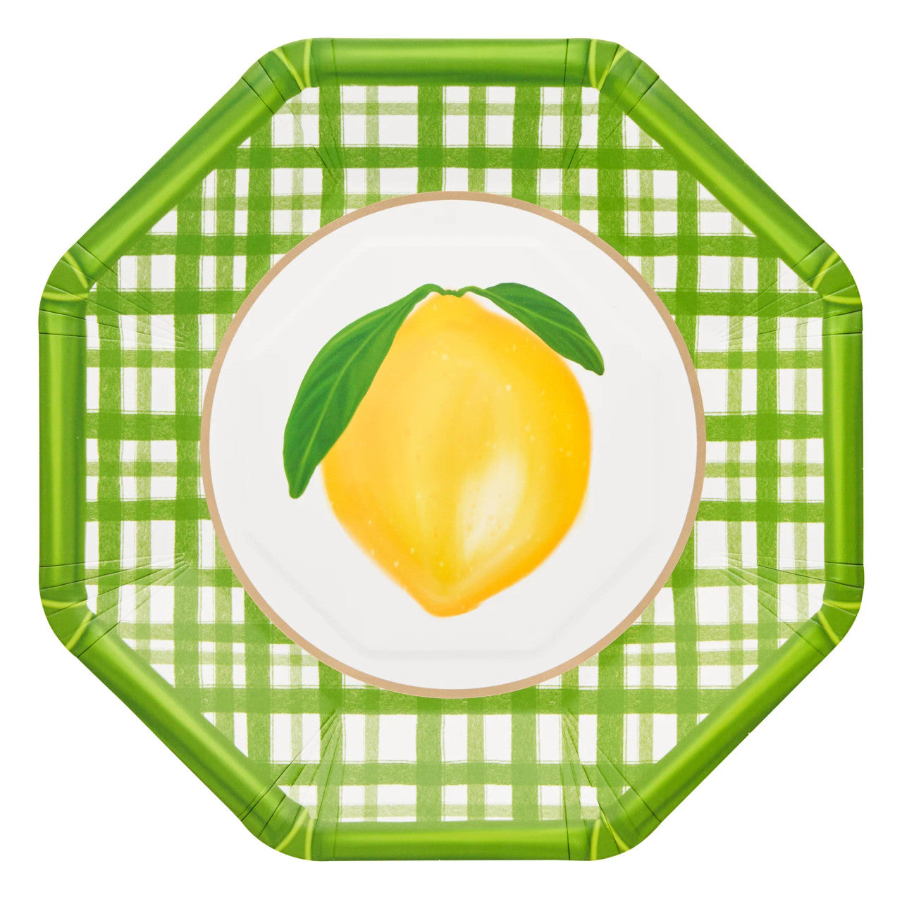 Sophistiplate Dinner Plate Lemon and Stem - 8pk