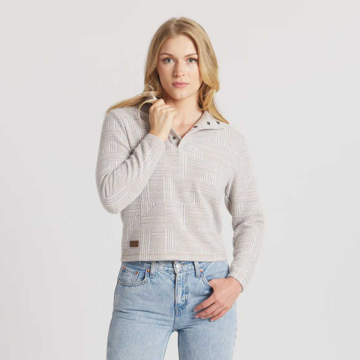 Southern Marsh Women's Southport Isles Pullover - Burnt Taupe Isles