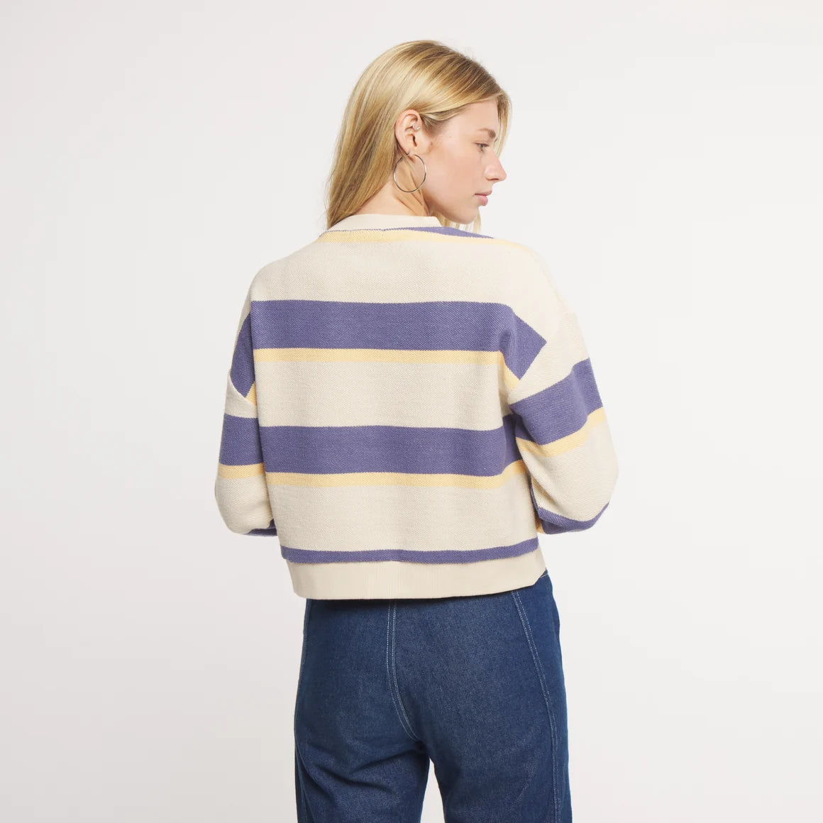Southern Marsh Women's Sunday Morning Sweater - Mimosa Stripe