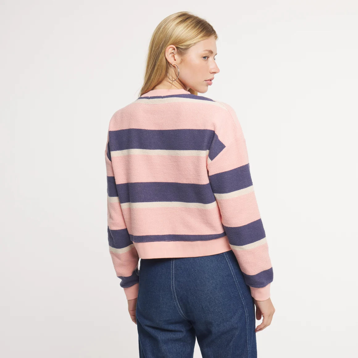Southern Marsh Women's Sunday Morning Sweater - Mimosa Stripe