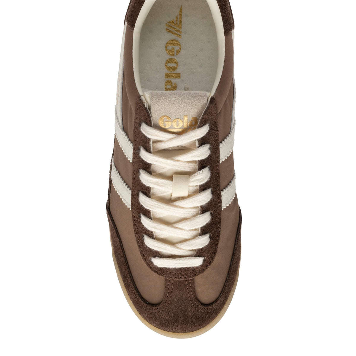 Gola Classics Women's Firefly Sneakers - Otter/Dark Brown/Off White