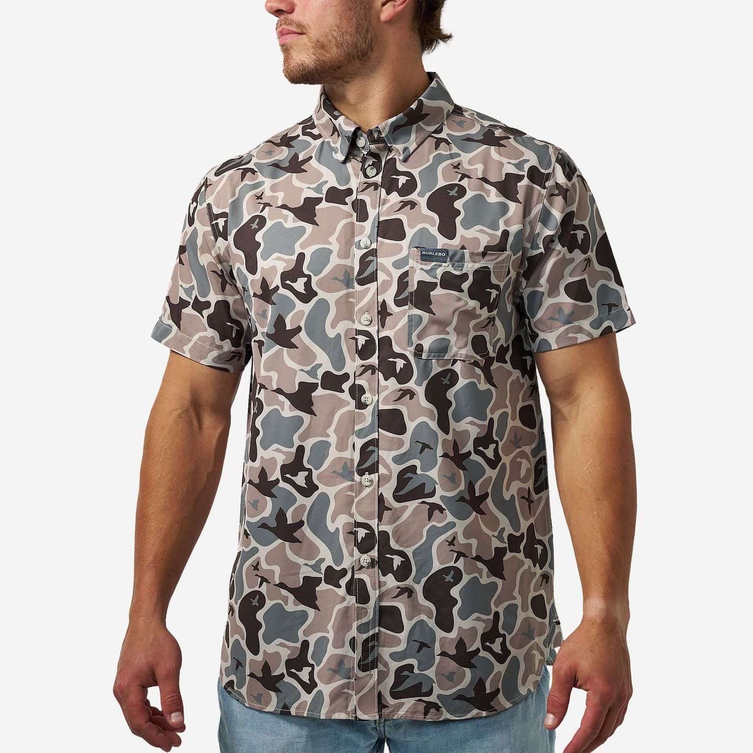 Burlebo Men's Performance Button Up