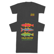 Old Row Men's Neon Fish Pocket Tee - Pepper