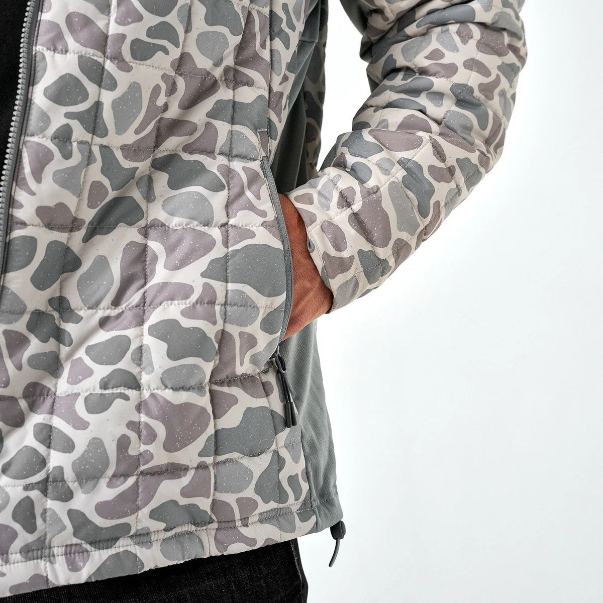 Burlebo Men's Puffer Jacket - Classic Deer Camo