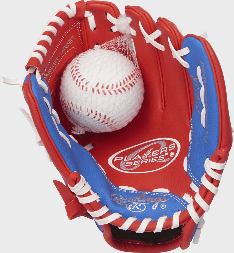 Rawlings Players Series 9" Baseball/Softball Glove with Soft Core Ball (Right Hand Throw)