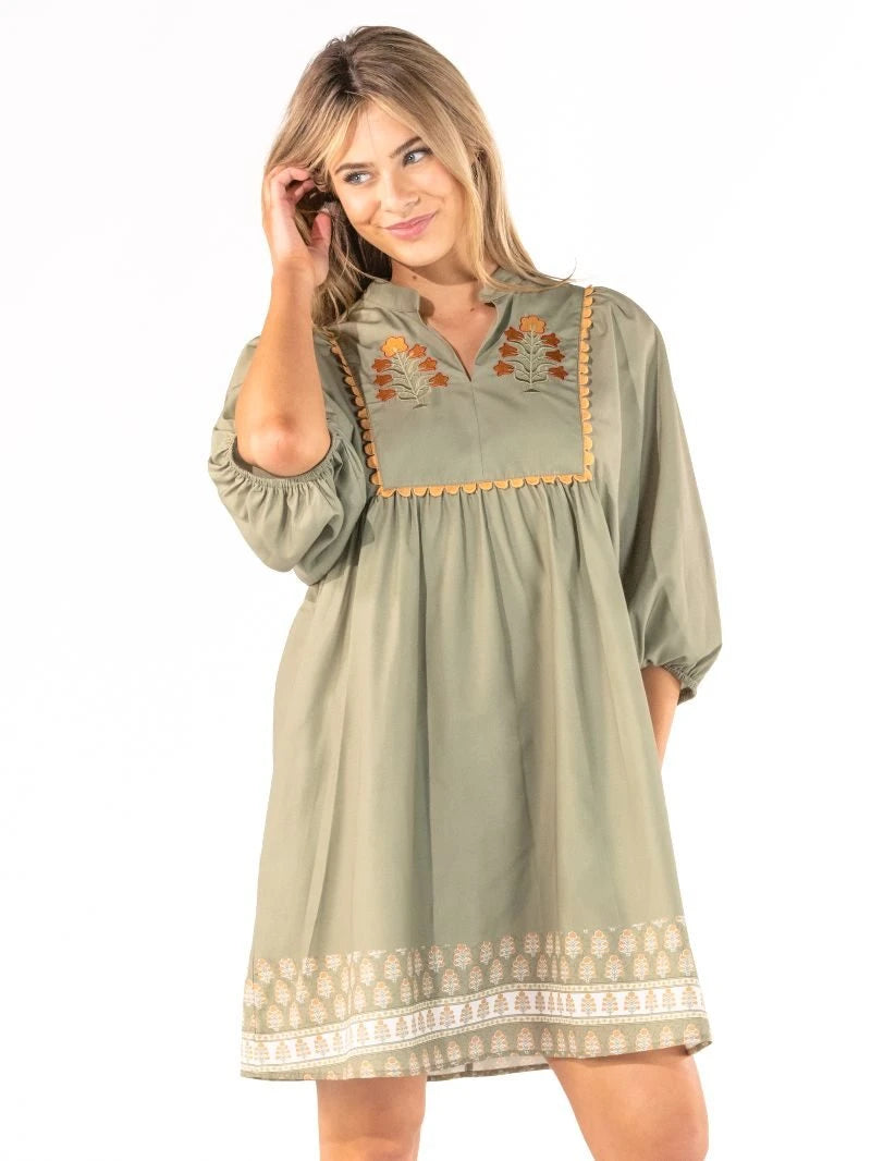 Simply Southern Women's Maeve Dress - Green