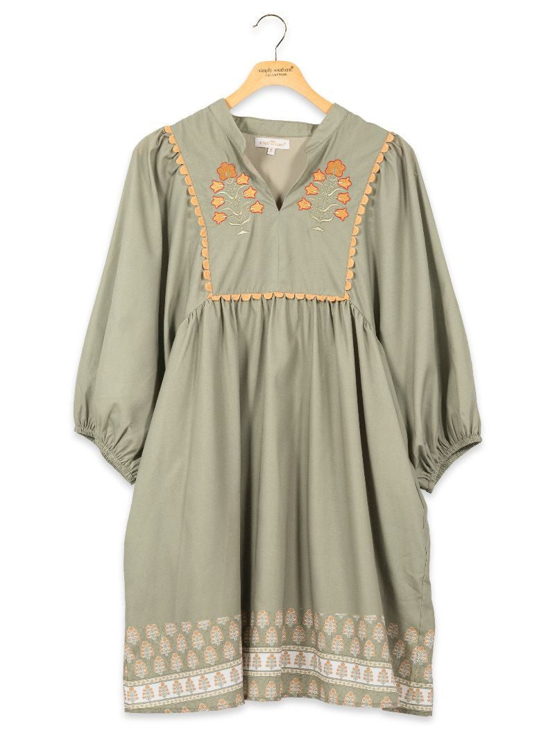 Simply Southern Women's Maeve Dress - Green