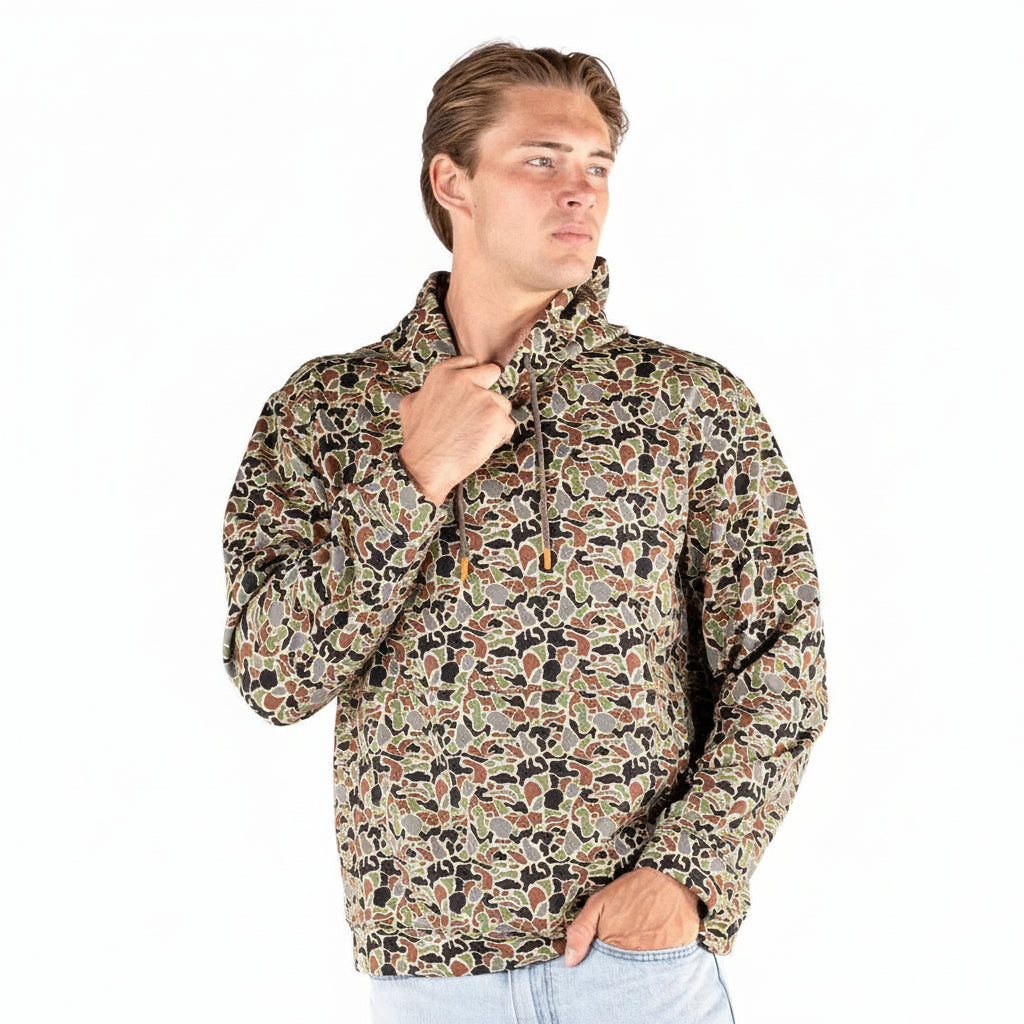 Simply Southern Men's William Duck Camo Performance Hoodie