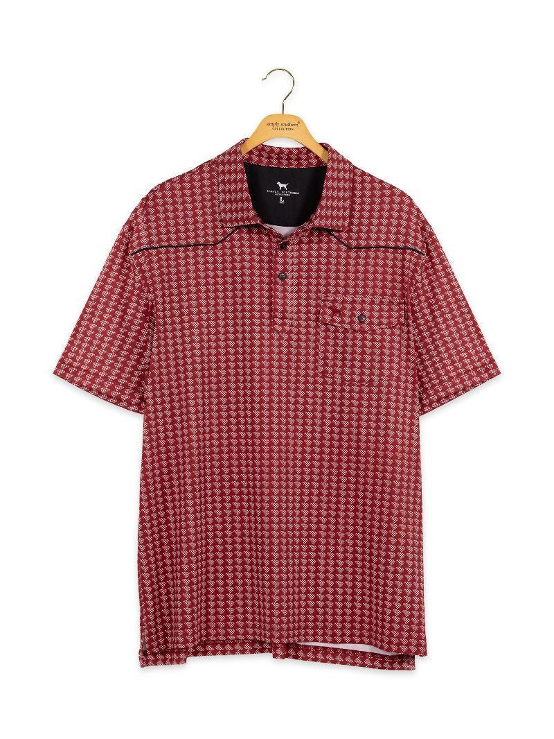 Simply Southern Men's Western Performance Polo - South Carolina