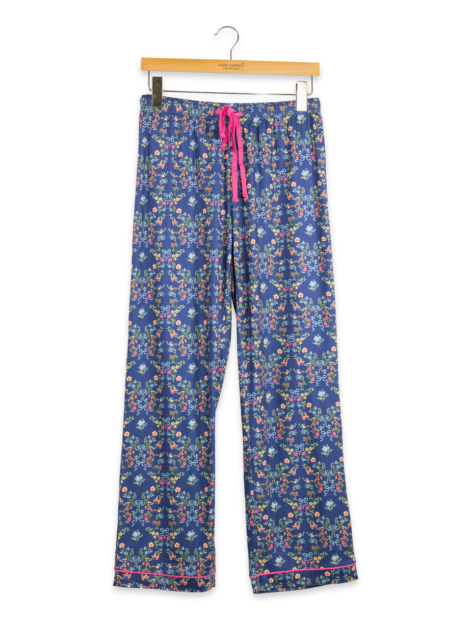 Simply Southern Women's Everyday PJ Pants - Ribbon Flower