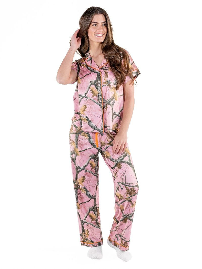 Simply Southern Women's Everyday Simply Soft Pajama Set - Pink Camo