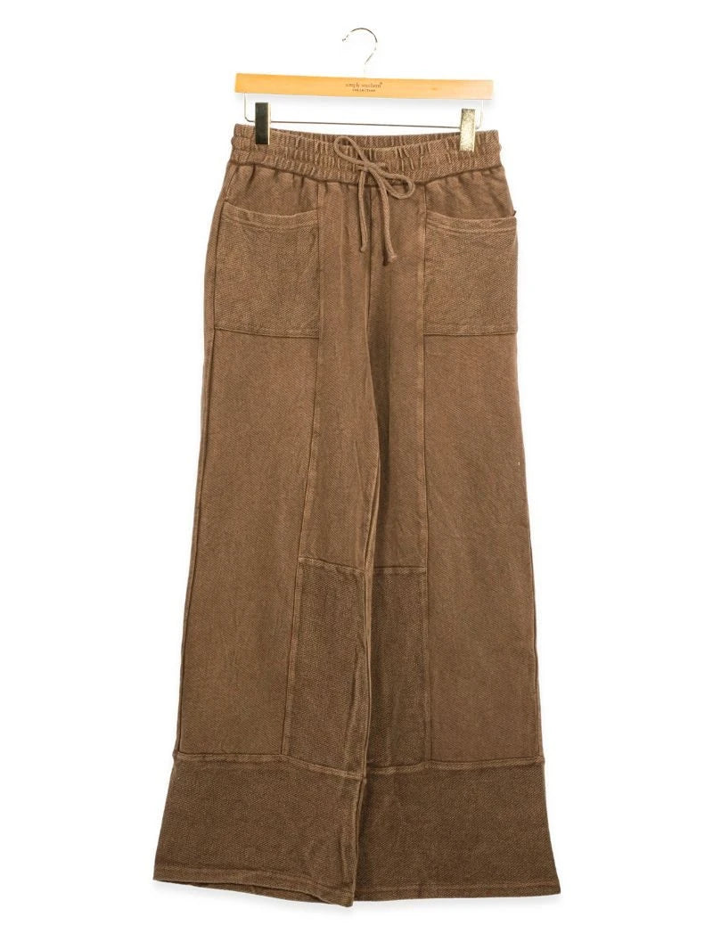 Simply Southern Women's Paneled Pant - Sepia