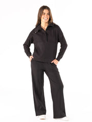 Simply Southern Women's Knit Ribbed Pant - Black