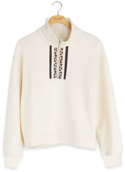 Simply Southern Women's Soft Side Stripe Lounge Top - Leopard