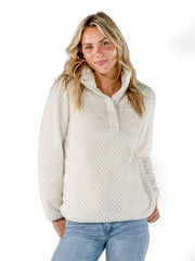 Simply Southern Women's Simply Soft Pullover - Ivory