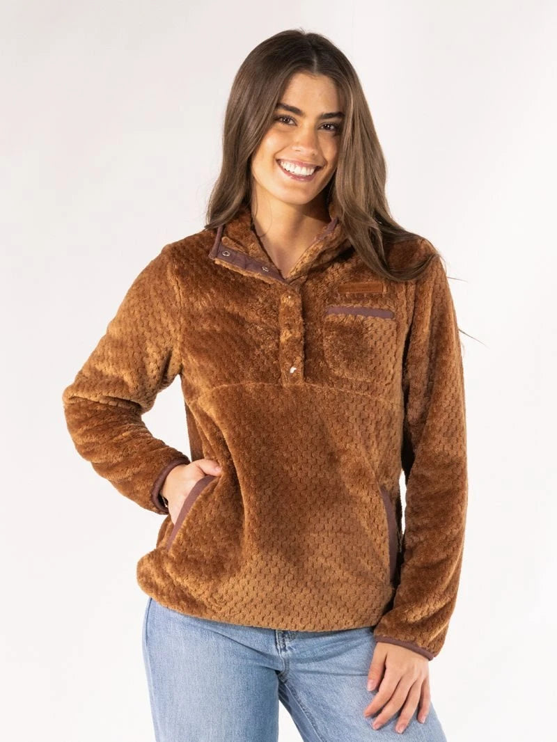 Simply Southern Women's Simply Soft Pullover - Mocha