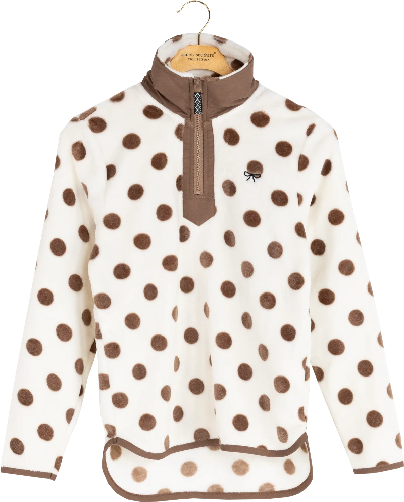 Simply Southern Women's Y-Neck Pullover - Cream