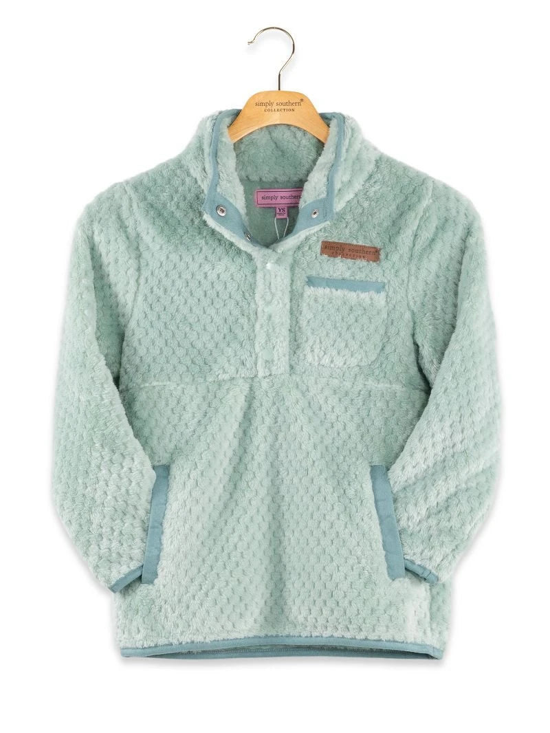 Simply Southern Youth Girls Simply Soft Pullover - Harbor