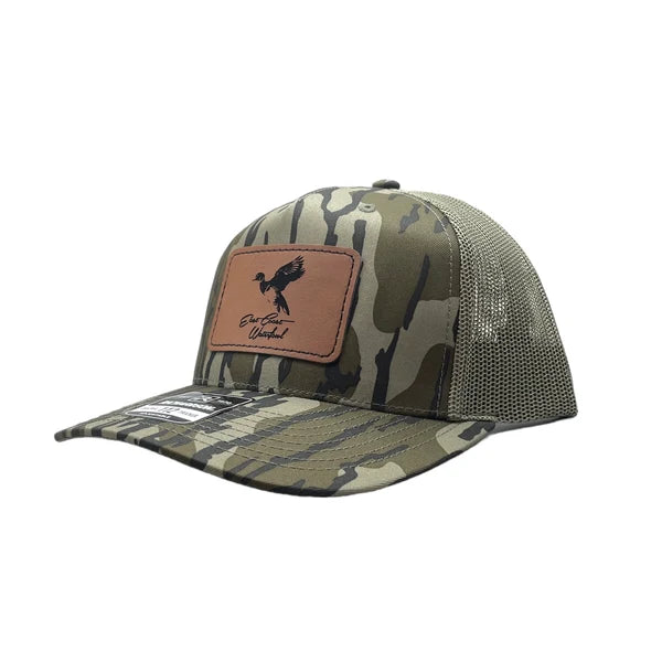 East Coast Waterfowl Leather Woodie Patch Hat - Bottomland