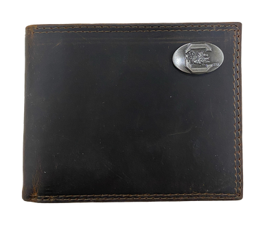 Zep-Pro Crazy Horse Leather Bifold - USC Gamecock