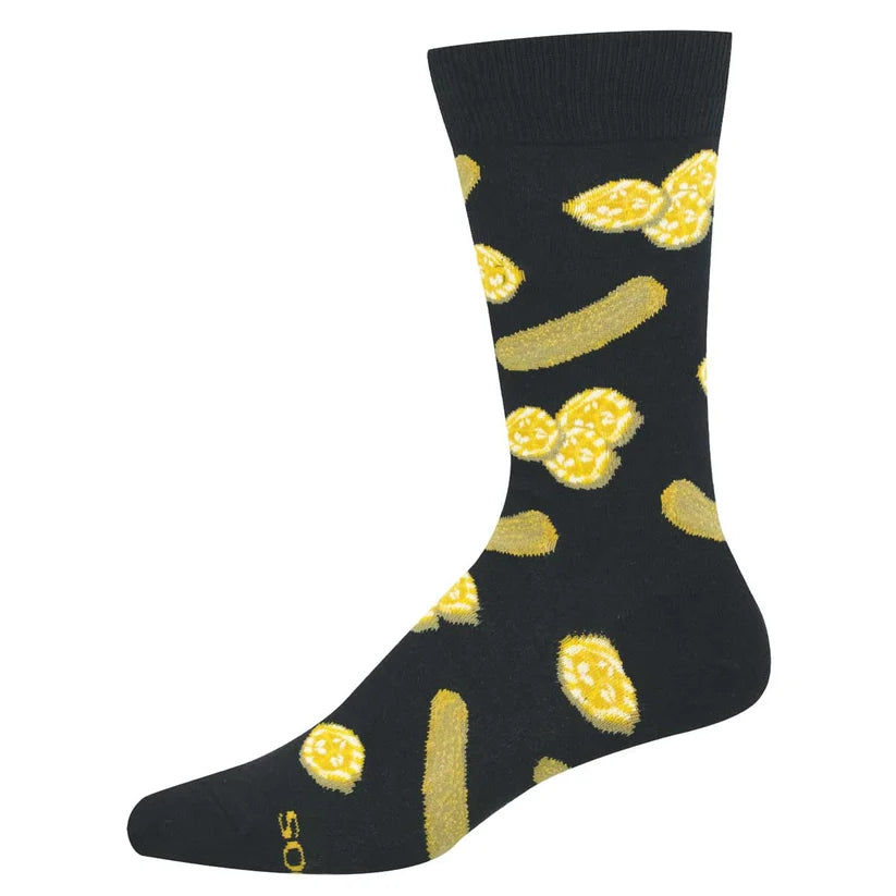 SockSmith Pickle People Cotton Crew - Black