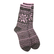World's Softest Socks Holiday Crew - Pink Confetti