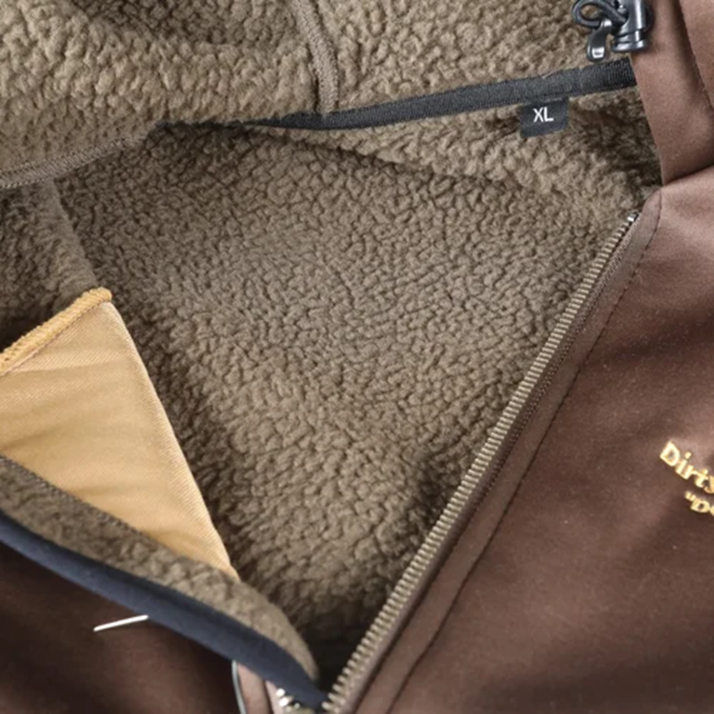 Dirty's Outerwear “Pintails” 1/2 Zip Performance Top - Dirty Brown