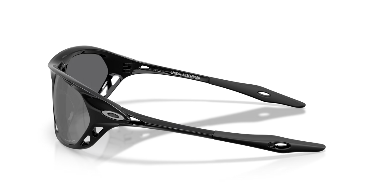 Oakley Cage Jacket Polarized Sunglasses - Polished Black/Prizm Black