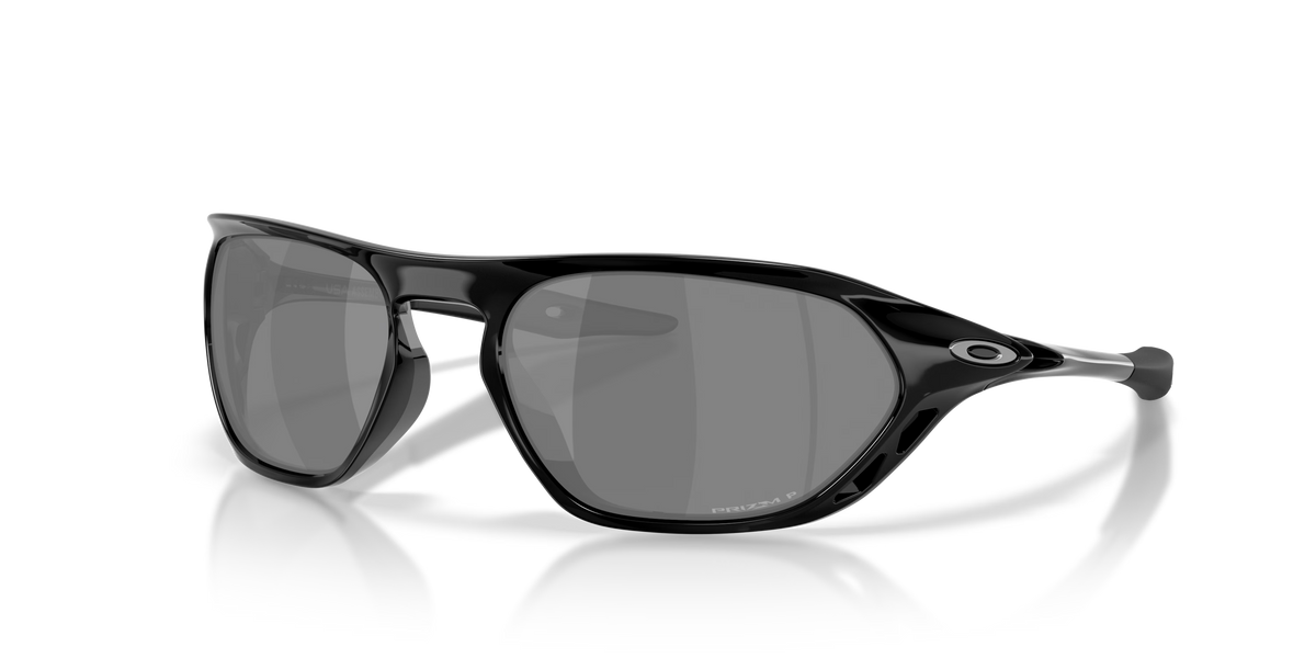 Oakley Cage Jacket Polarized Sunglasses - Polished Black/Prizm Black