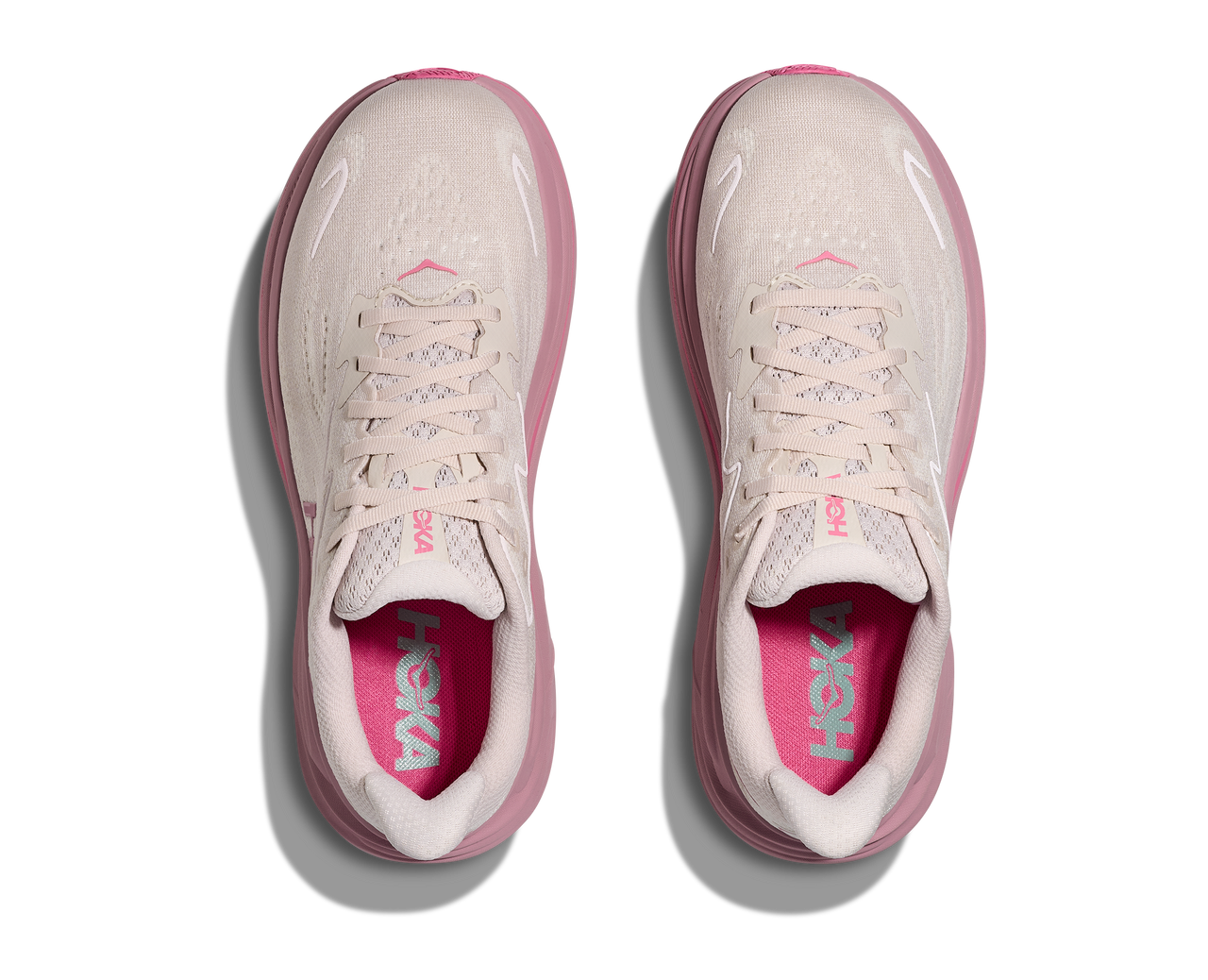 Hoka Women's Clifton 10-Rose Cream/Dried Rose