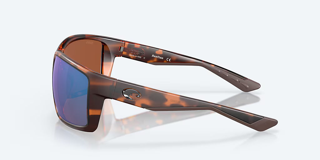 Costa Del Mar Reefton Sunglasses - Matte Retro Tortoise/Green Mirror