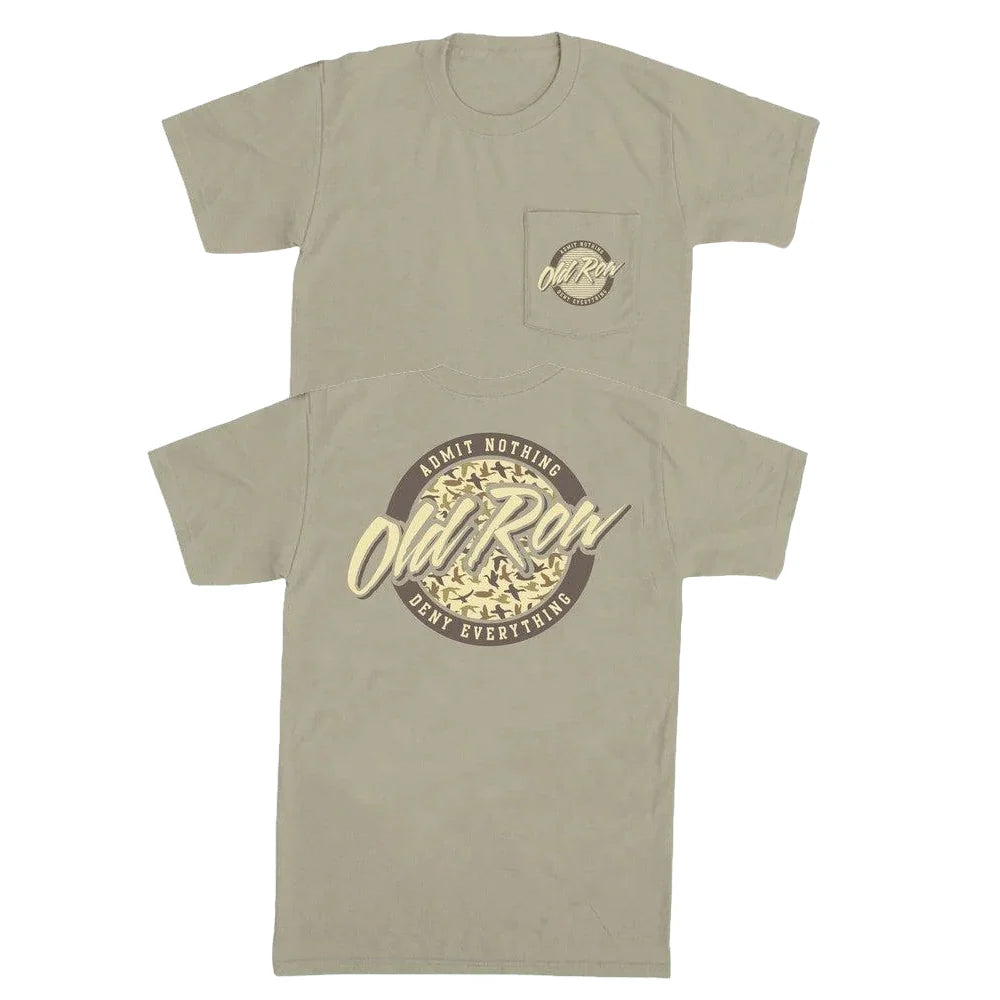 Old Row Men's 80s Camo Circle Pocket Tee - Sandstone
