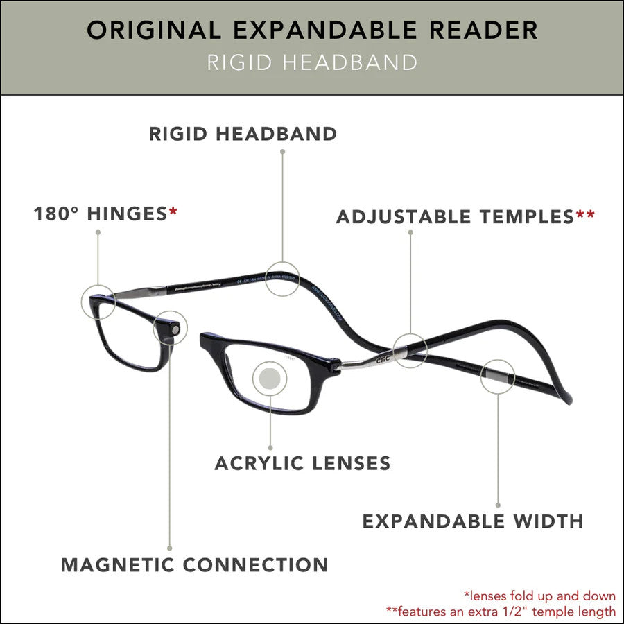 Clic Expandable Reader Black