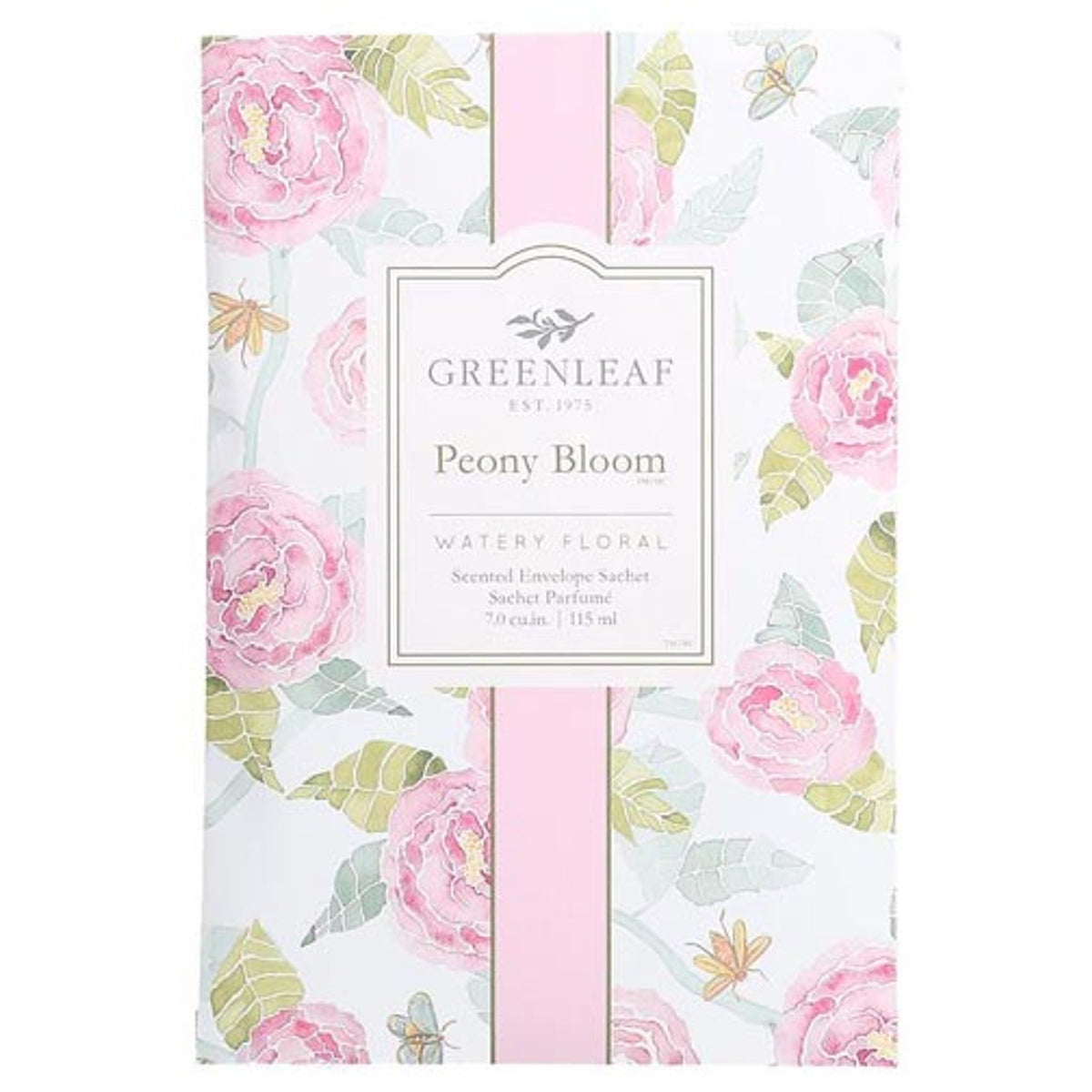 Greenleaf Large Scented Envelope Sachet - Peony Bloom
