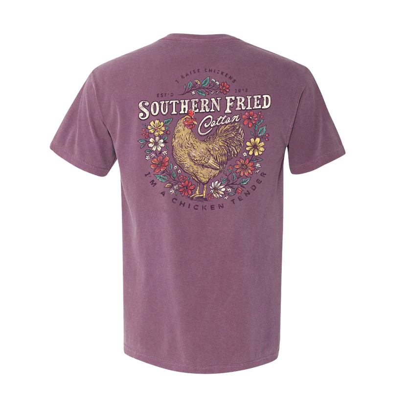 Southern Fried Cotton Women's Chicken Tender Tee - Berry